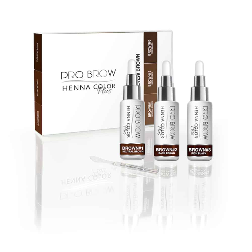 KIT POLVERI HENNE 3 pezzi PRO BROW blonde/blend/brown