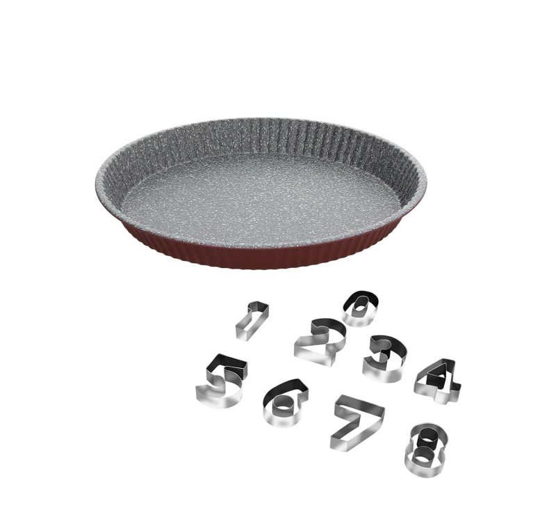 Set da crostata 26cm + 10 Stampini Tognana