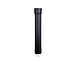 Tubo scarico pellet NERO Lineare Diametro 80 mm CM 150
