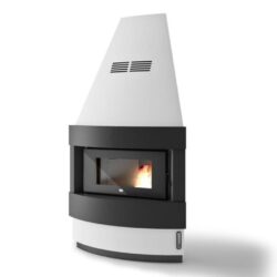 caminetto inserto a pellet eva calor raffaello12kw angolo