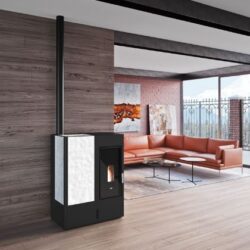 stufa a pellet eva calor modello costanza accumulo 11kw