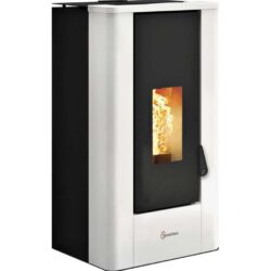 stufa a pellet termovana modello kube 14kw