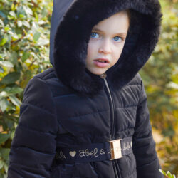 Giaccone Bambina Ragazza Nero Abel & Lula