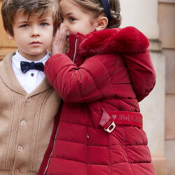 Giaccone Bambina Ragazza Rosso Abel & Lula