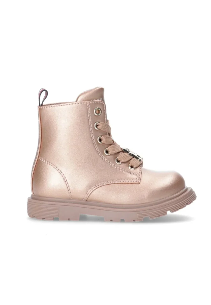 Stivaletti Bambina oro rosa Tommy Hilfiger