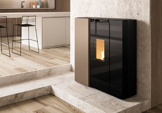 stufa a pellet slim palazzetti tiffany idro ventilata tc - Image 2