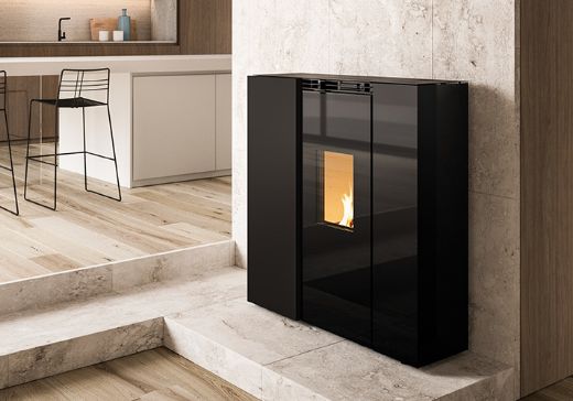 stufa a pellet slim palazzetti tiffany idro ventilata tc - Image 3