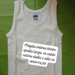 Maglia intima Bambino caldo cotone