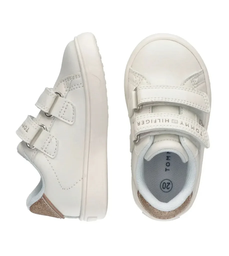 Sneakers basse bambina bianco/oro tommy hilfiger - Image 2