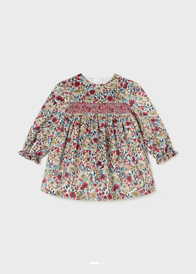 Vestito Neonata Velluto Mayoral