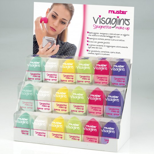 spugnette make-up visagino muster colori assortiti