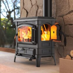 stufa a legna nordica isetta evo antracite