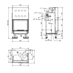 termocamino a legna nordica wf plus d.s.a.termocamino a l