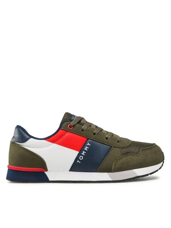 Sneakers Ragazzo military green Tommy Hilfiger