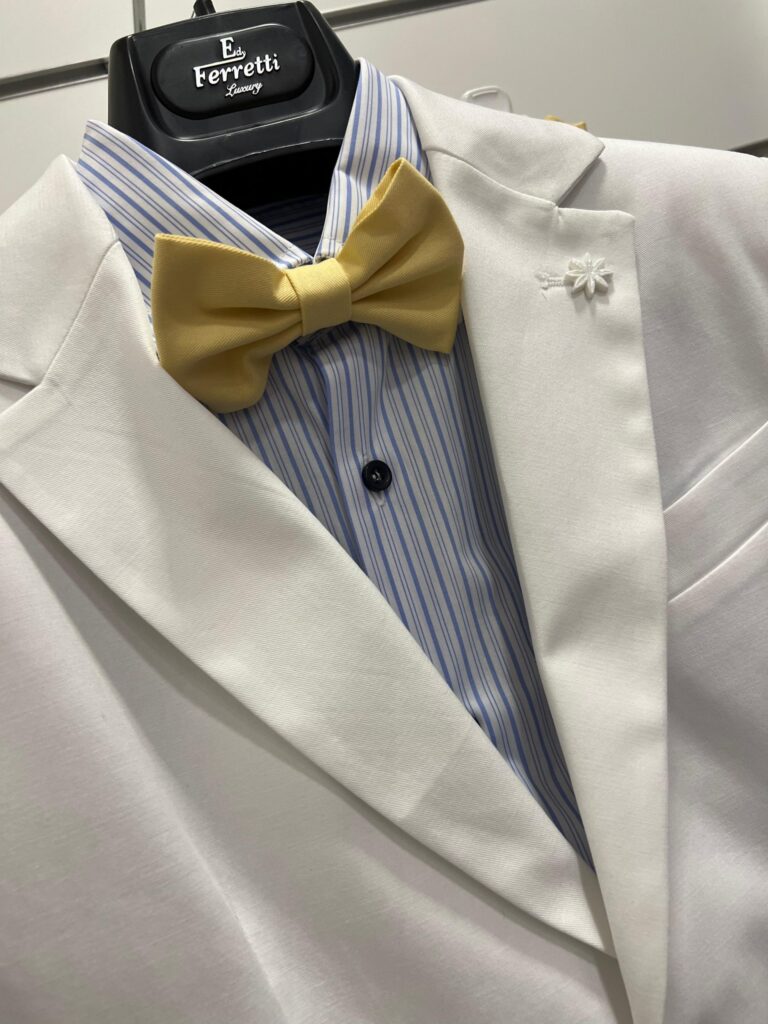 Completo Elegante Bianco Bambino Ragazzo Ferretti - Image 2