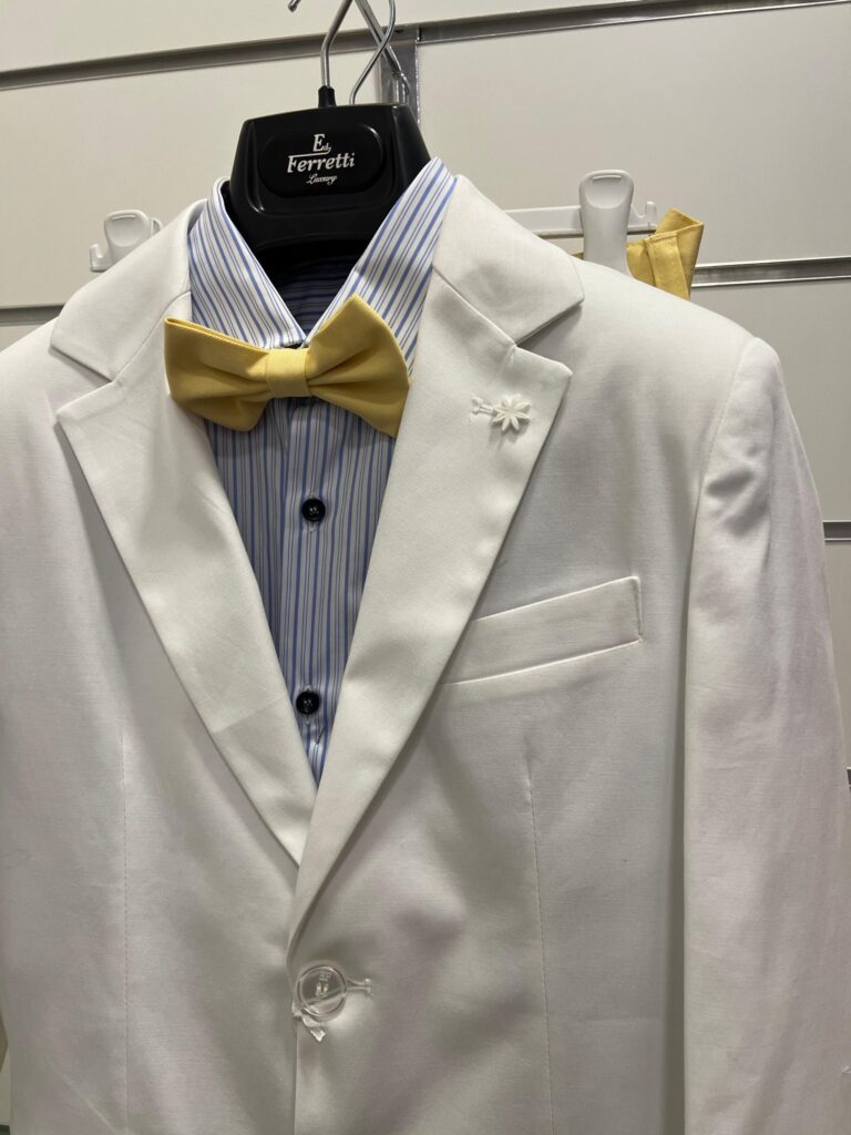 Completo Elegante Bianco Bambino Ragazzo Ferretti - Image 4