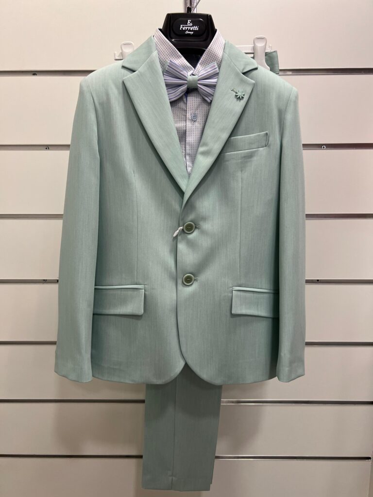 Completo Elegante Verde Bambino Ragazzo