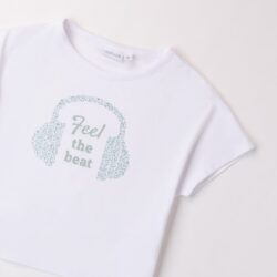 Maglietta Bianca Bambina Ragazza