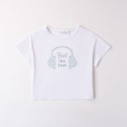 Maglietta Bianca Bambina Ragazza