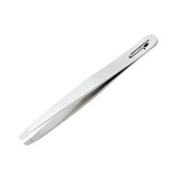 pinzetta acciaio punta obliqua steel tweezers pro inox
