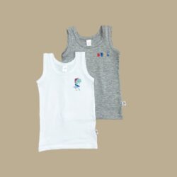 Coppia Canotta Bambino Spalla Larga