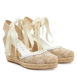 Espadrillas Bianco con lacci Donna Guess