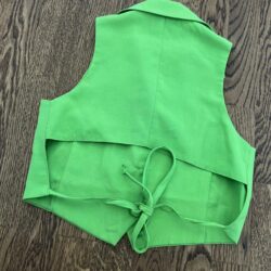 Gilet Bambina Ragazza Verde Acido