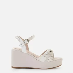 Sandali Donna zeppa con catena Geo Beige Alviero Martini