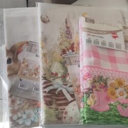 Tovaglia Pasquale con coniglietti e uova