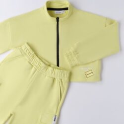 Tuta Bambina Ragazza Crop Verde