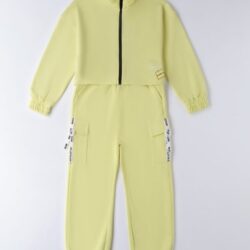 Tuta Bambina Ragazza Crop Verde