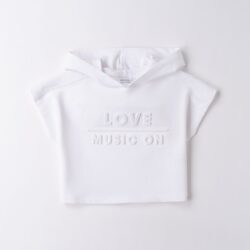 Felpa Bianca Bambina Ragazza