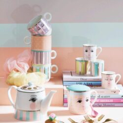 Tazze espresso bubblegum, 4 pezzi Miss Etoile