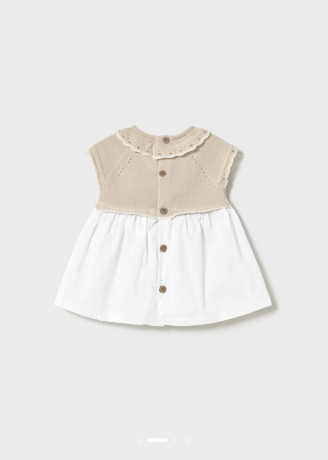 Vestito Beige Neonata - Image 3