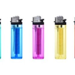 accendino trasparente as 208 colori assortiti