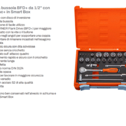 set di chiavi a bussola berner bfd+ da 1/2″con cricchetto