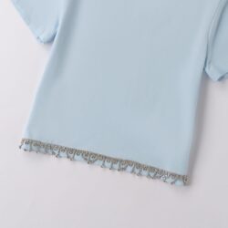 Maglietta Celeste Bambina Ragazza