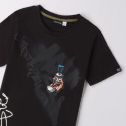 Maglietta Nera Bambino Ragazzo