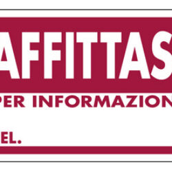 cartello segnaletico affittasi cm. 30×20
