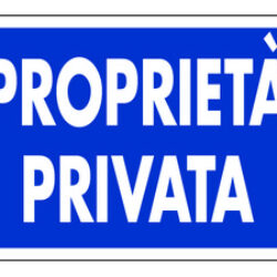 cartello segnaletico proprietà privata cm. 30×20