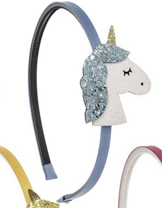 Cerchietto Unicorno Glitterato Verde