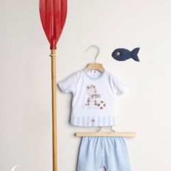 Clinico neonato con orsetto marinaio