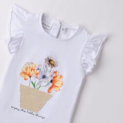 Maglietta Fiori Bambina