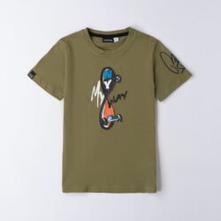 Maglietta Verde Bambino Ragazzo