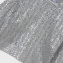Maglioncino Ragazza Argento Lurex