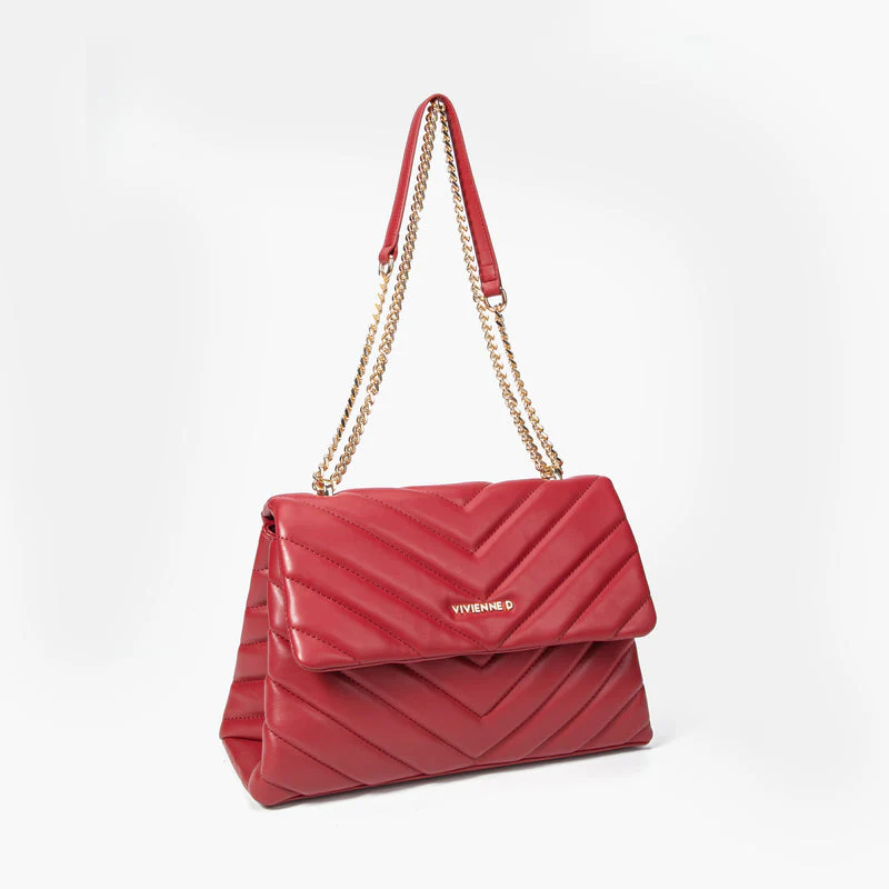 Mini bag Donna rossa in ecopelle Vivienne - Image 3