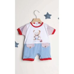 Pagliaccetto neonato con orsetto