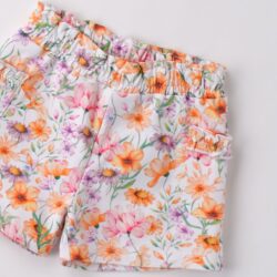Pantaloncino Fiori Bambina