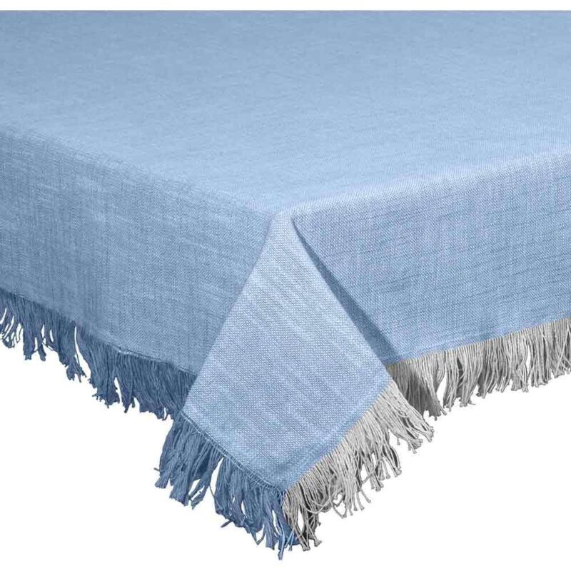 Tovaglia rettangolare Volterra blu mare cm140×240 Tognana