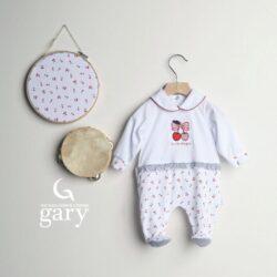 Tutina Neonata ciliegine in Jersey Gary